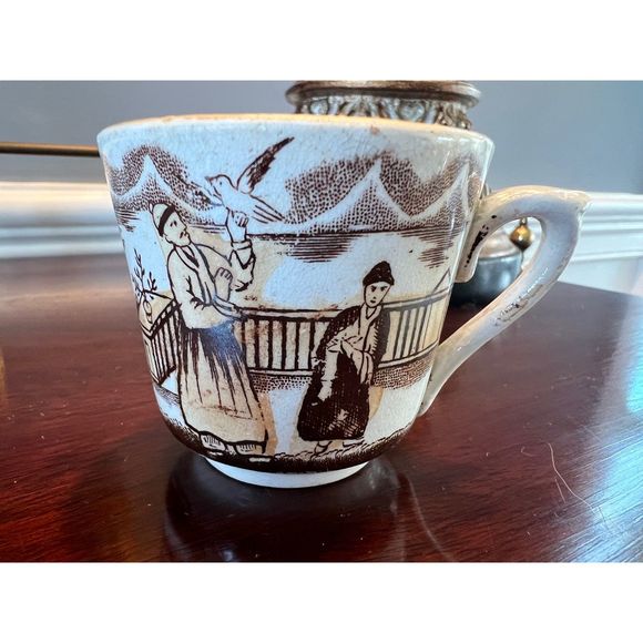 Antique Petrus Regout Maastricht Holland Timor Chinoiserie Teacup and Saucer - Picture 7 of 11